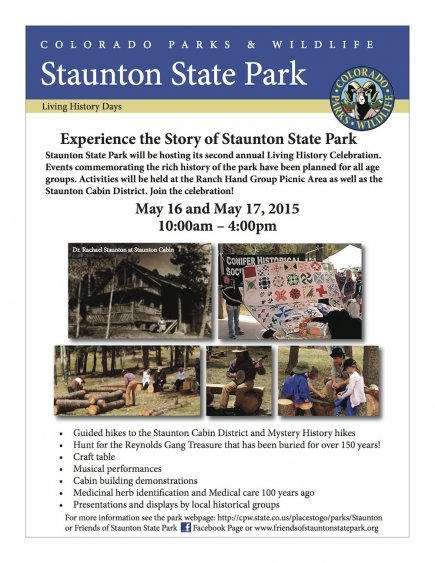 2015 Staunton State Park Living History Day Flyer 