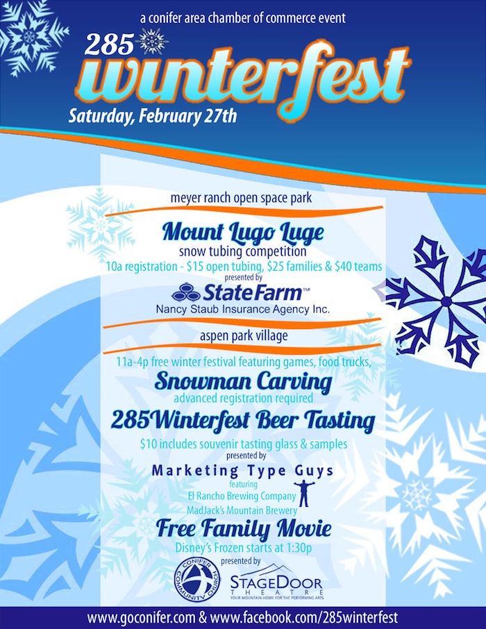 2016 285 Winterfest Conifer Area Chamber of Commerce Tourism tubing Meyer Ranch Open Space