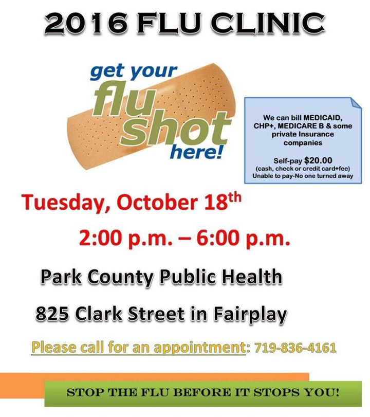 2016 Flu Shot Clinic Park County Public Health
