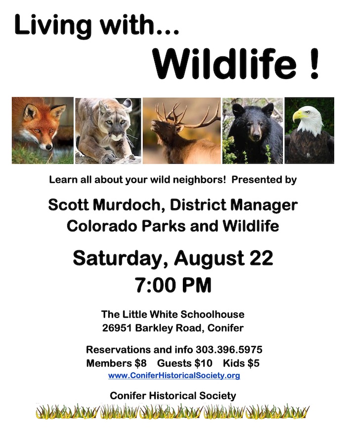 8.22.15 Colorado Parks Wildlife Conifer Historical Society