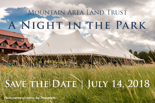 A Night in the Park Mountain Area Land Trust MALT Fundraiser