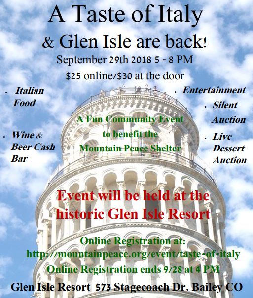 A Taste of Italy at historic Geln Isle for Peaceworks Inc
