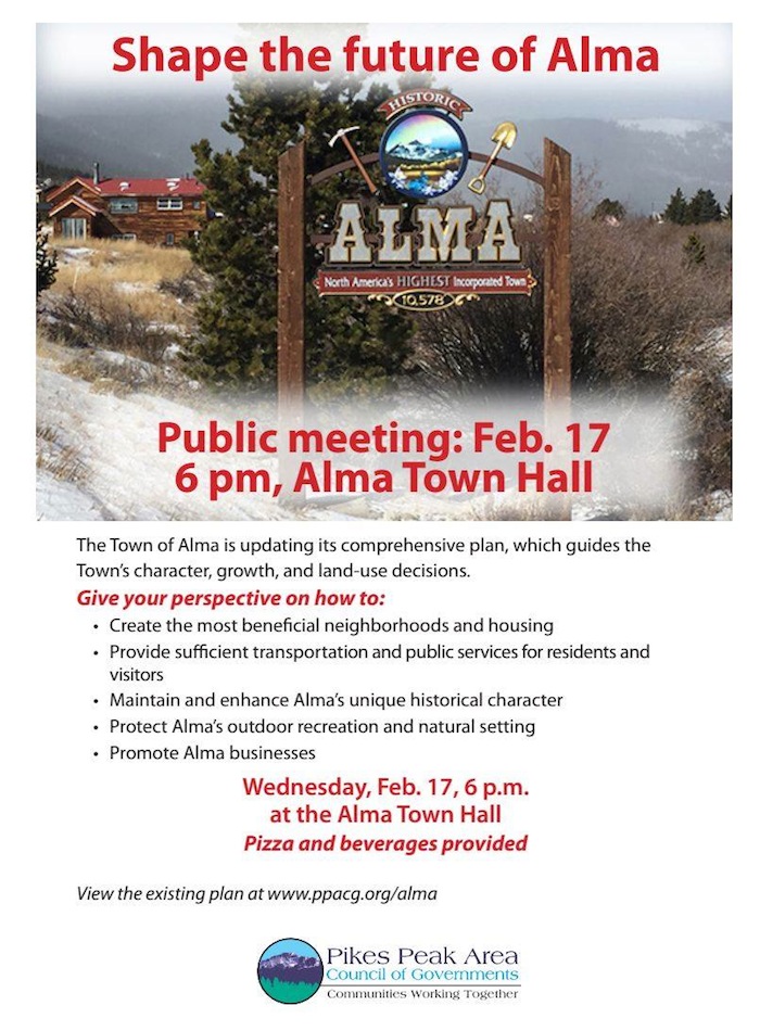 Alma Colorado Town Hall Meeting Park County
