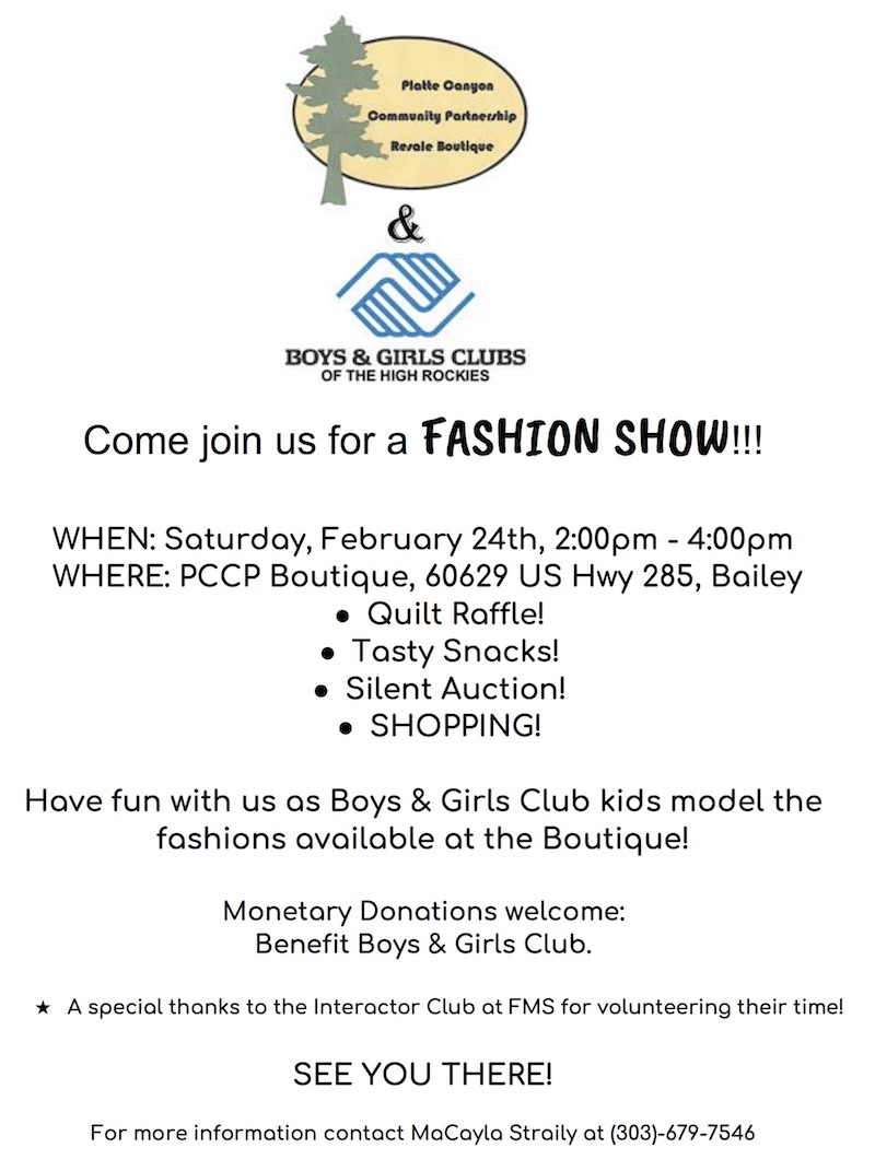 Boys n Girls Club Fashion Show Fundraiser Flyer