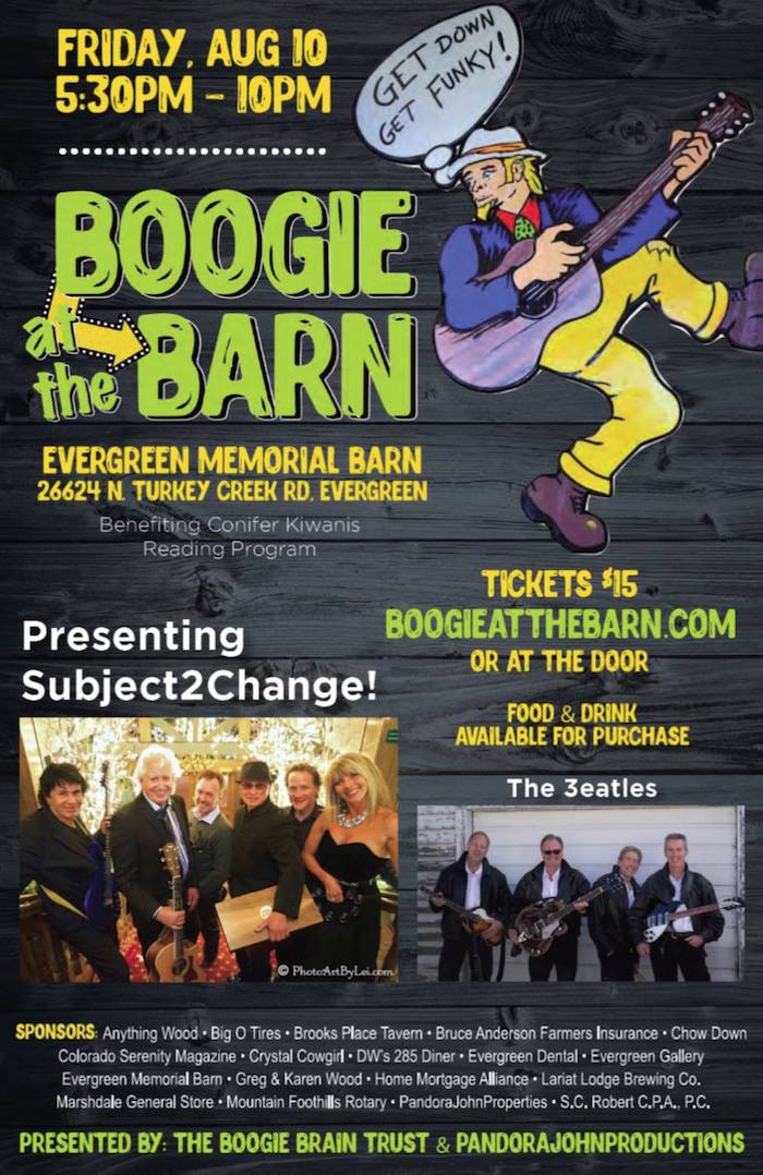Boogie at the Barn August 10 2018