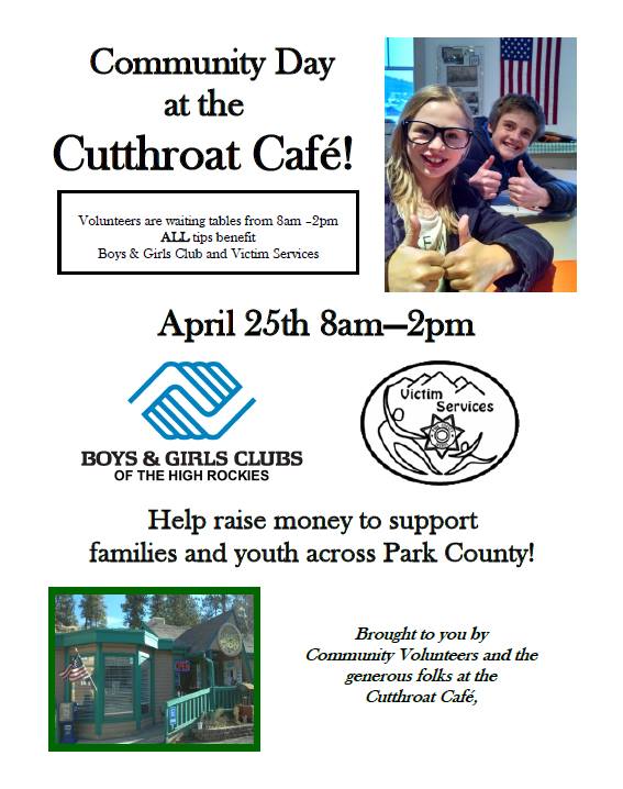 Boys Girls Club High Rockies Community Day at Cutthroat Cafe