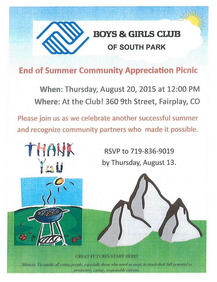 Boys and Girls Club South Park End of Summer Community Appreciation Picnic