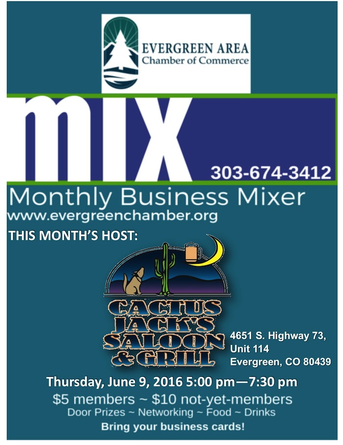 Evergreen Chamber Commerce After Hours Mixer Cactus Jacks June 2016