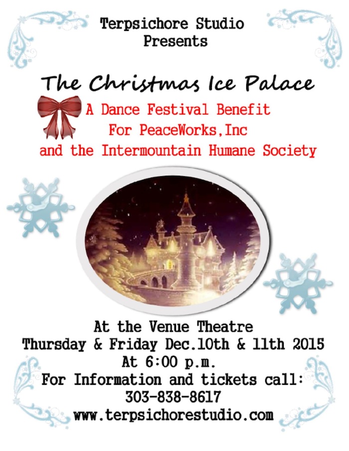 Christmas Ice Palace for Peaceworks IMHS The Venue Theatre Conifer Colorado