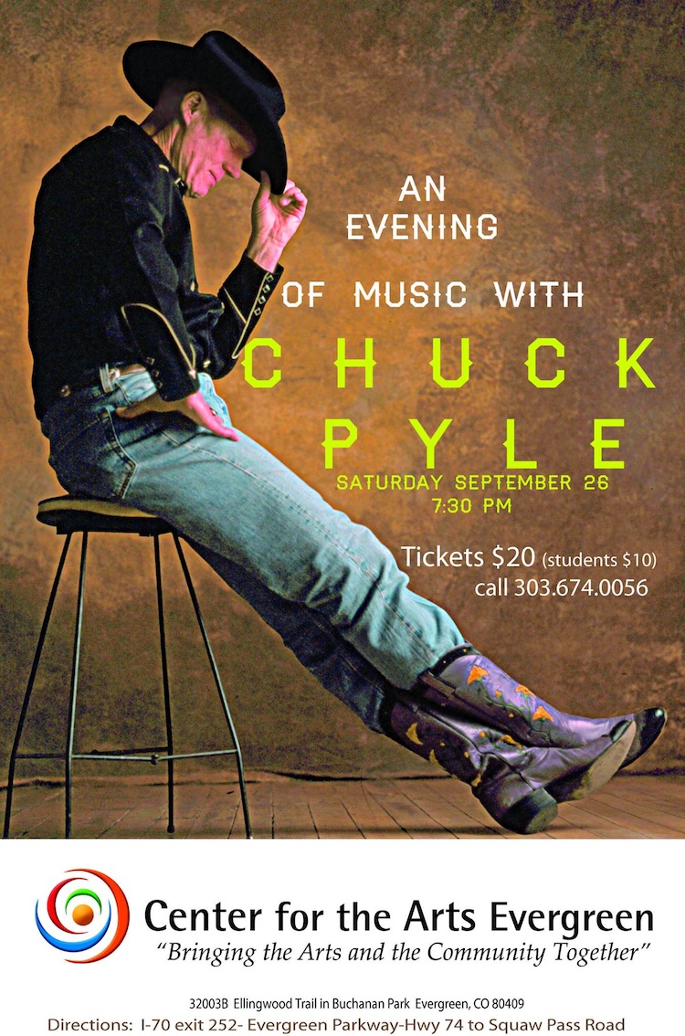 Chuck Pyle at Center For the Arts Evergreen Colorado live music