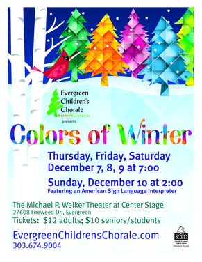 Colors of Winter Evergreen Childrens Chorale
