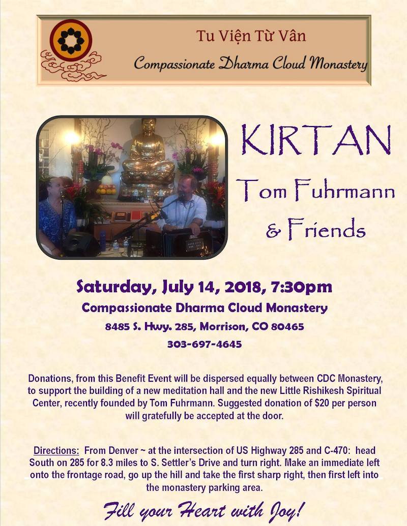 Compassionate Dharma Cloud Monastery Kirtan 2018