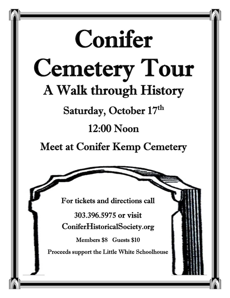 Conifer Historical Society and Museum Cemetery Tour 2015