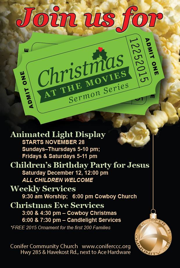 Conifer Community Church holiday Christmas services