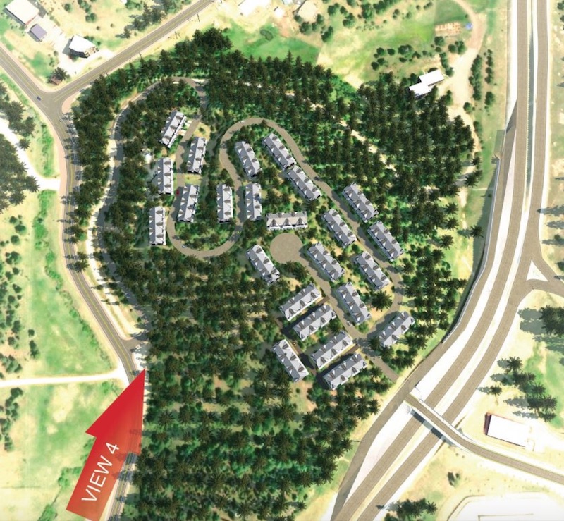 Conifer Heights Development home and road locations