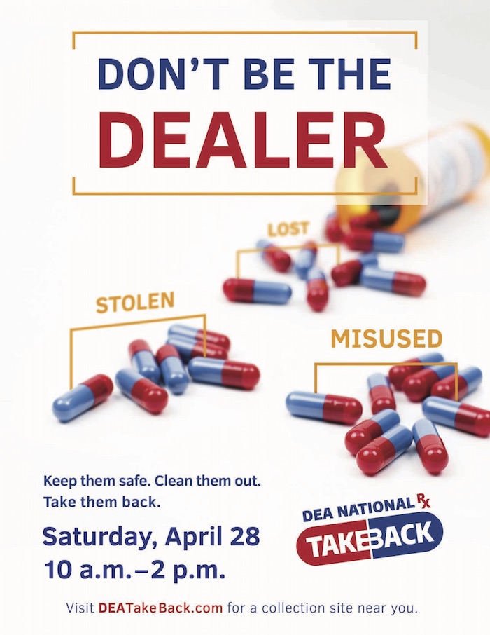 DEA National Drug Take Back 2018 Poster