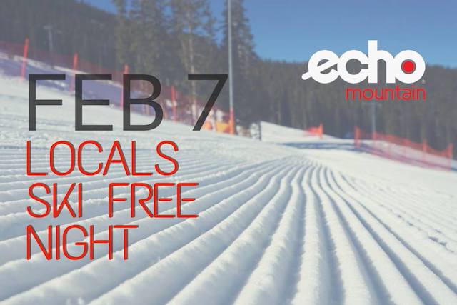 Echo Mountain Resort Locals Ski Free February 2018
