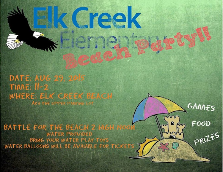 Elk Creek Elementary Beach Party