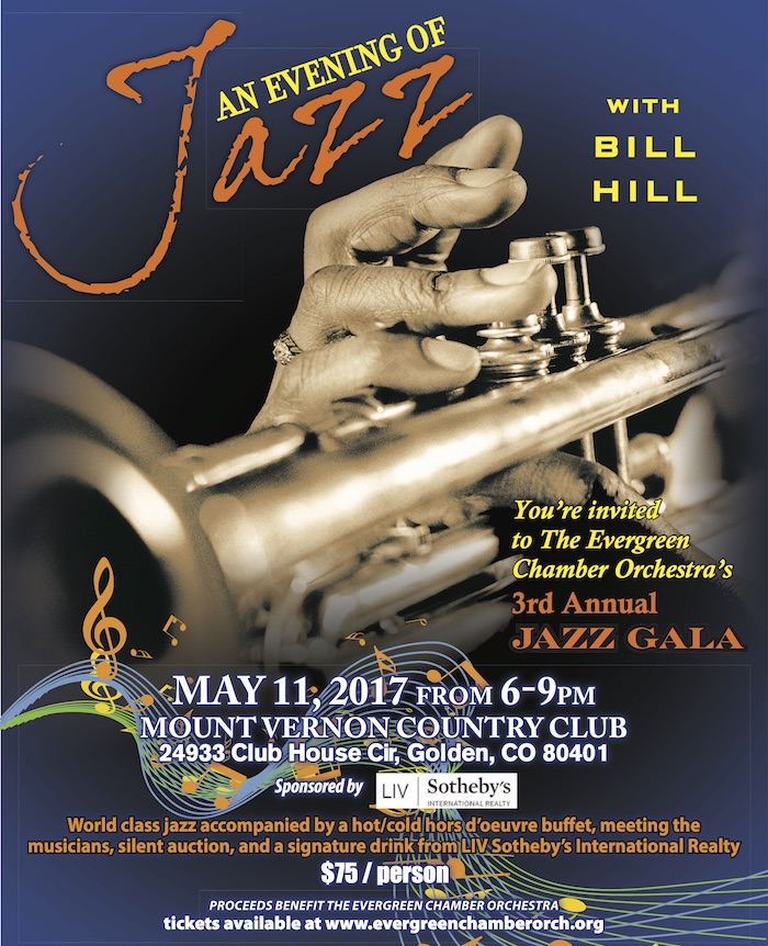 Evergreen Chamber Orchestra 2017 Jazz Gala flyer
