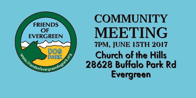 Evergreen Dog Park Supporters Community Meeting June 2017