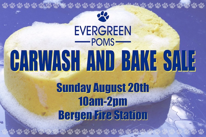 Evergreen POMS Carwash and Bake Sale