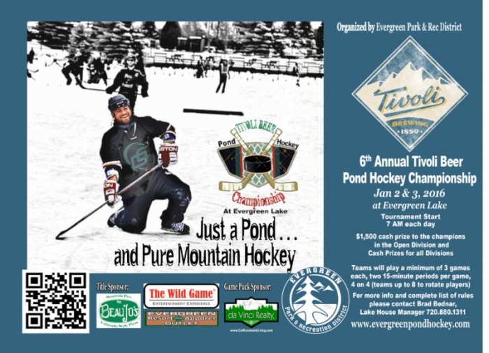 Evergreen Lake Pond Hockey Championship 2016 EPRD Colorado