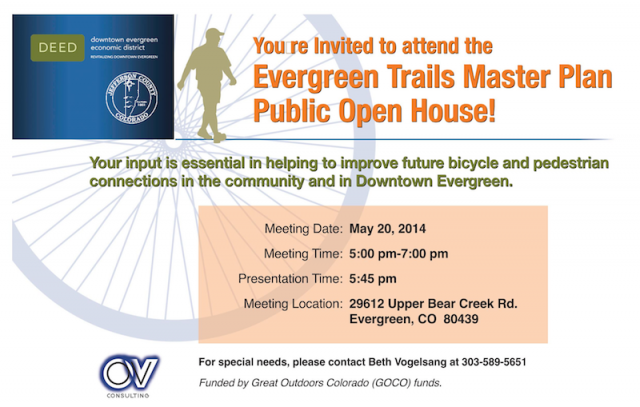 Evergreen Trails Master Plan Public Open House May 20