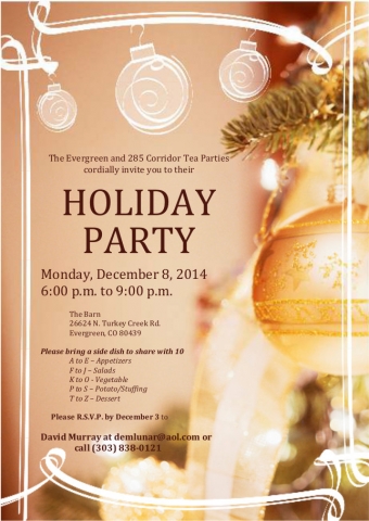 Evergreen  285 Corridor Tea Party Holiday Party