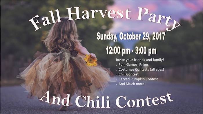 Fall Harvest Party and Chili Contest Mountain High Chapel
