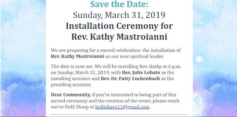 Foothills Center for Spirituality Installation of Rev Kathy Mastroianni