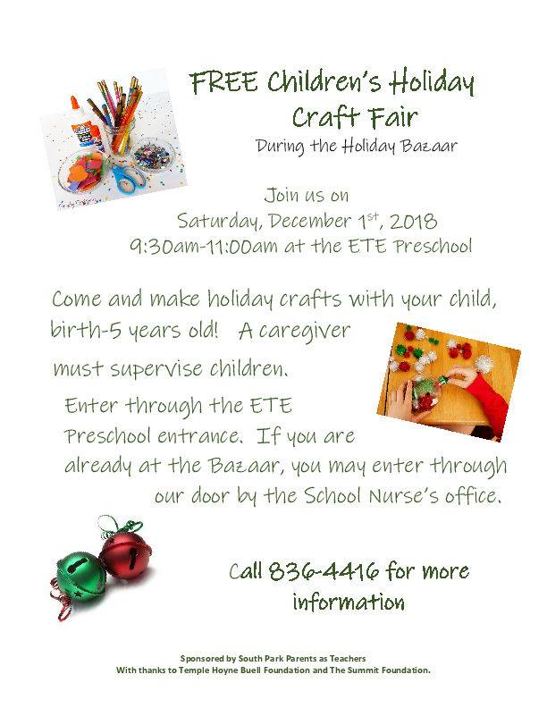 Free Childrens Holiday Craft Fair 2018
