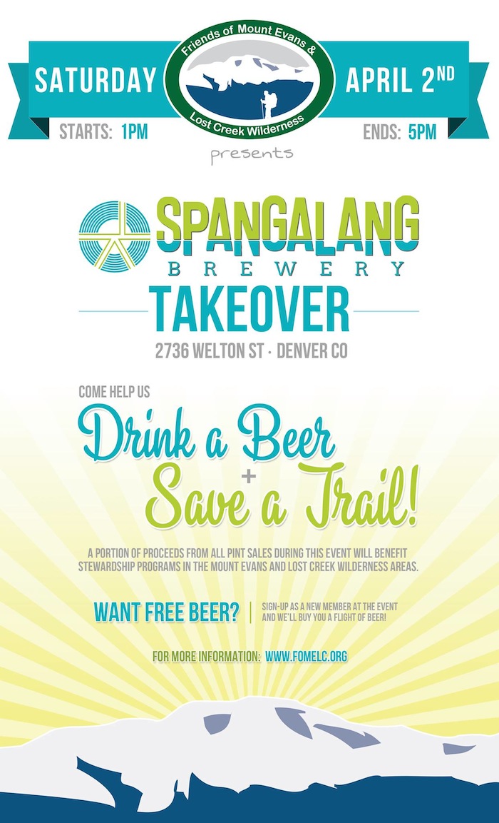 Friends of Mt Evans and Lost Creek Wildernesses benefit Spangalang Brewery