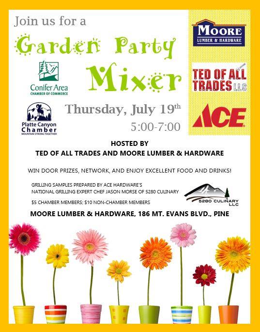 Garden Party Mixer Moore Lumber Ace Hardware July 2018