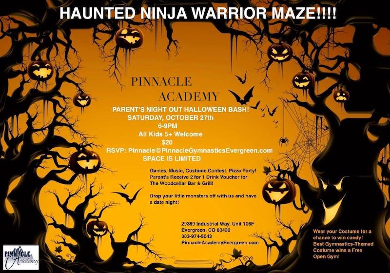 Haunted Ninja Warrior Maze Pinnacle Academy Halloween Bash 2018