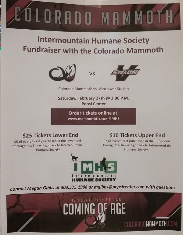 IMHS Mammoth Tiickets Benefit
