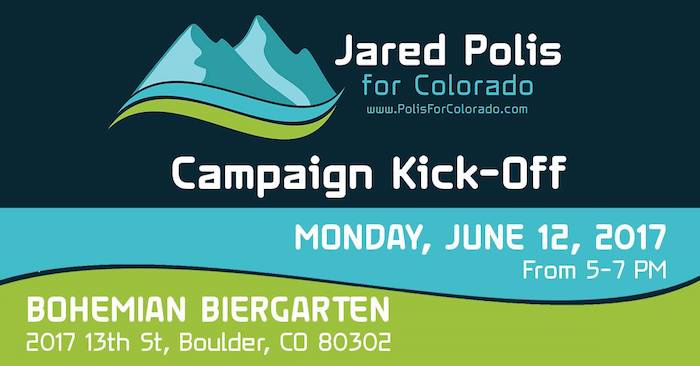 Jared Polis Campaign Kick Off CO Governor 2017