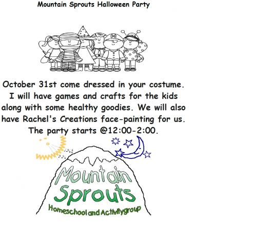 Mountain Sprouts Halloween Party