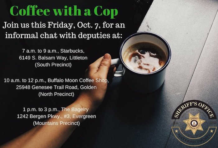National Coffee with a Cop Day Jeffco Sheriff