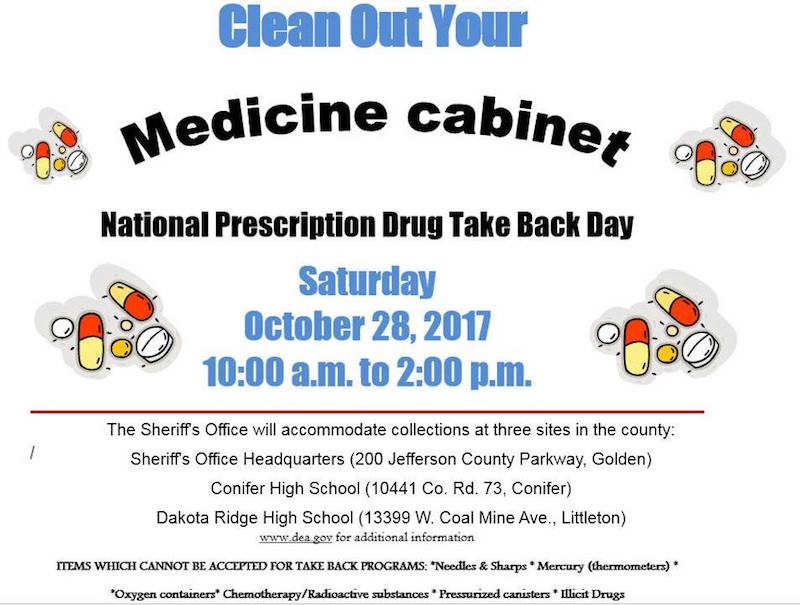 National Prescription Drug Take Back Day October 2017