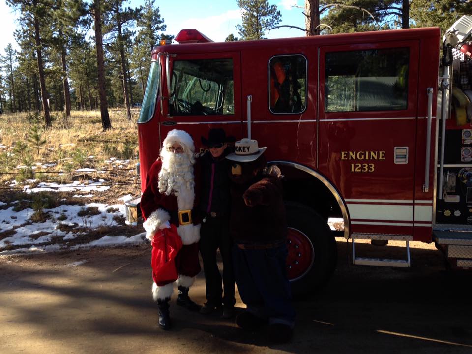 North Fork Fire Rescue Santa firetruck