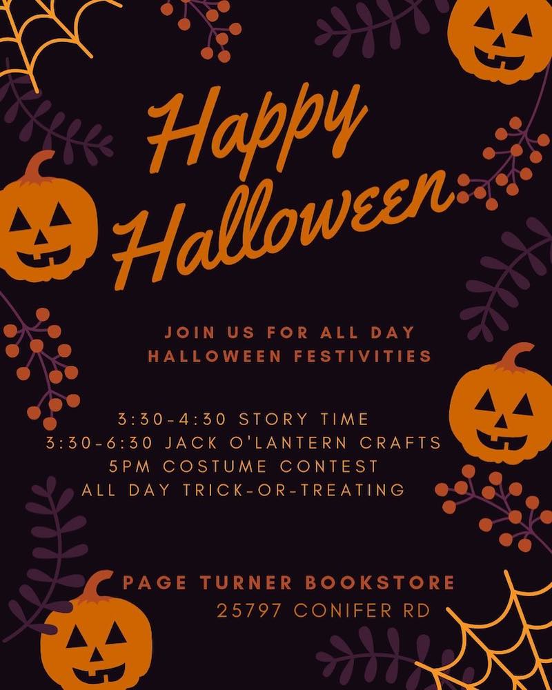 Page Turner Bookstore Halloween