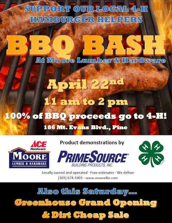 Park County 4H BBQ Bash Moore Lumber Pine CO