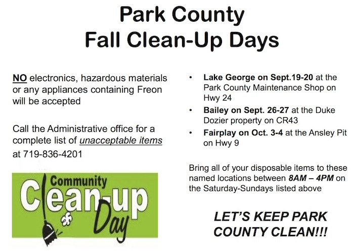 Park County Fall Cleanup Days