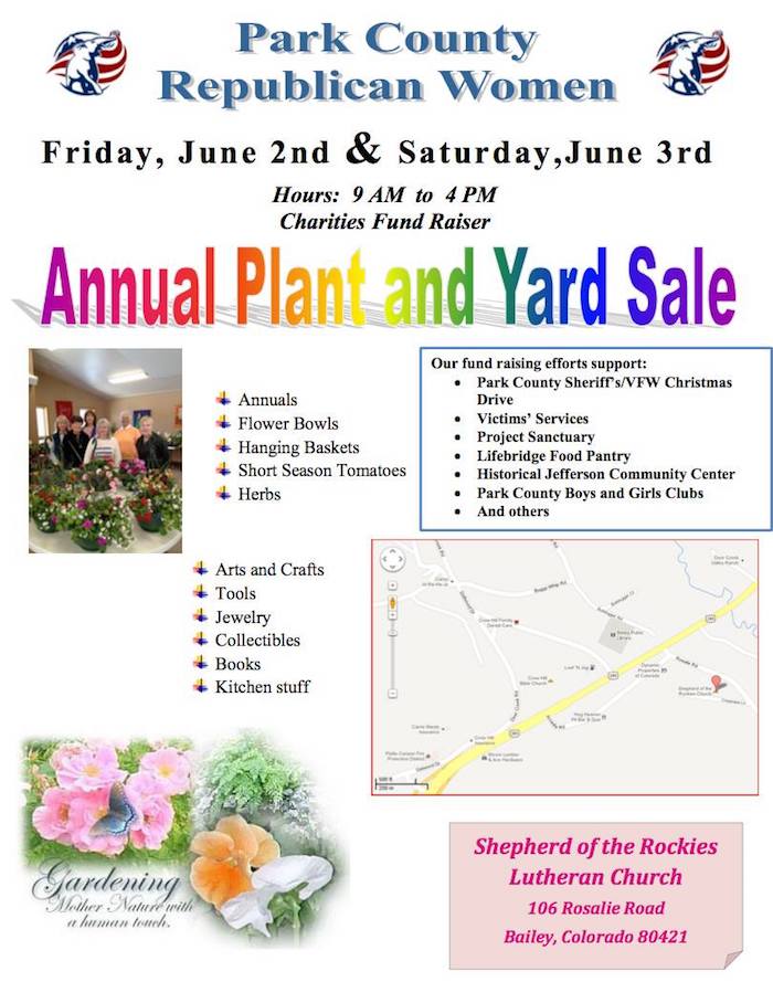 Park County Republican Women Plant and Yard Sale 2017