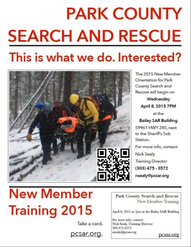Park County Search and Rescue 2015 Training