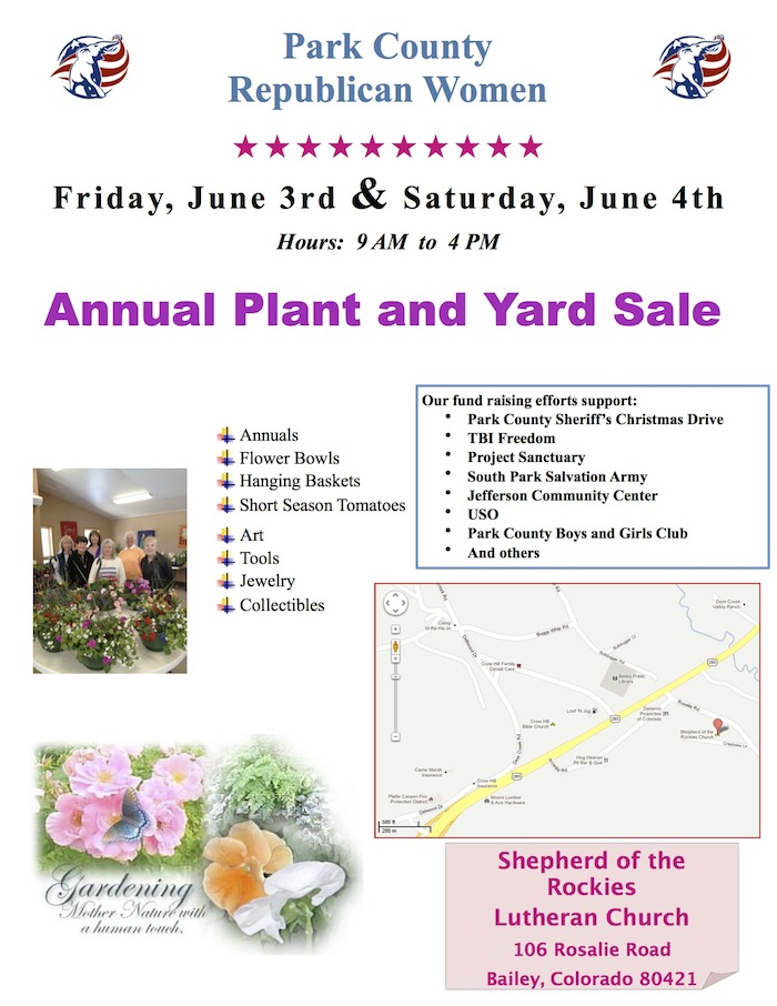 Park County Republican Women Plant and Yard Sale 2016