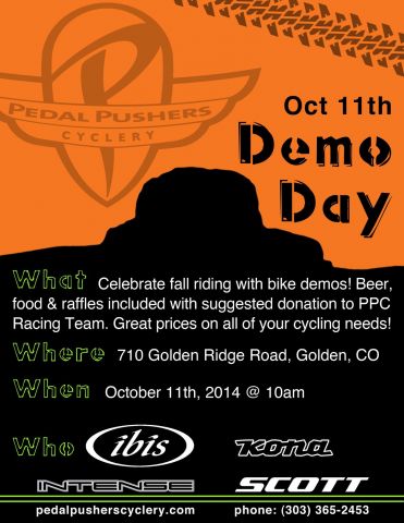 Pedal Pushers Cyclery Demo Day