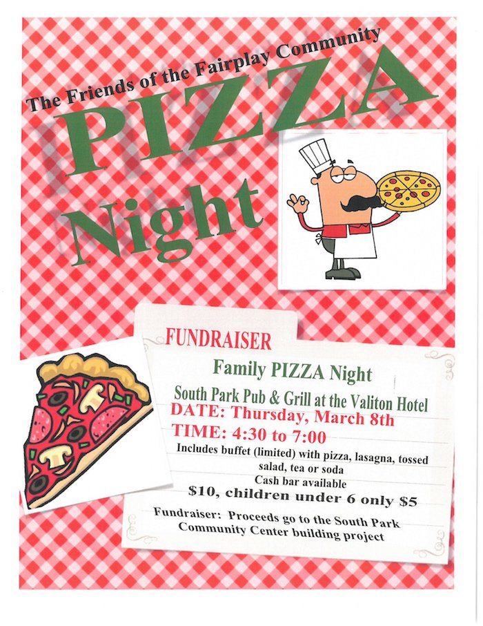 Pizza Night South Park Fundraiser