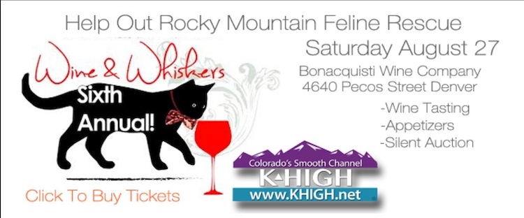 Rocky Mountain Feline Rescue Wine and Whiskers Fundraiser KHigh Jazz Radio