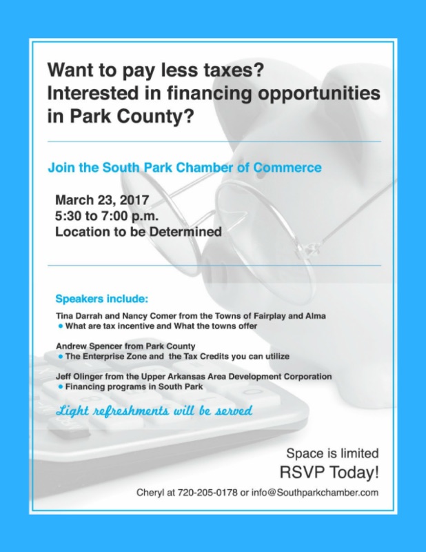 South Park Chamber of Commerce March 2017 Tax Workshop